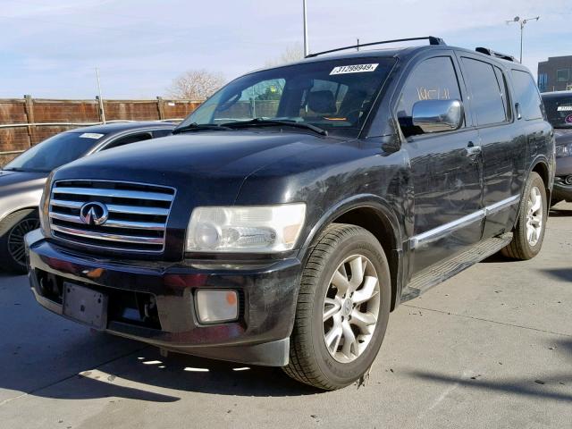 5N3AA08C46N812531 - 2006 INFINITI QX56 BLACK photo 2