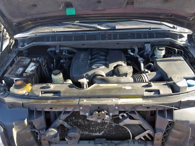 5N3AA08C46N812531 - 2006 INFINITI QX56 BLACK photo 7