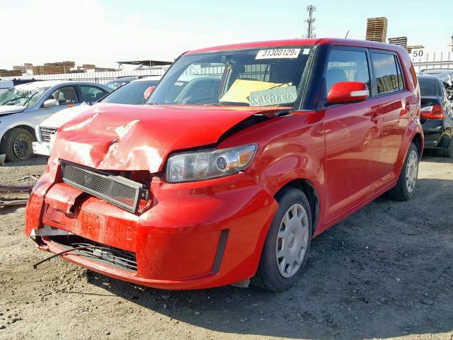 JTLKE50E791096501 - 2009 TOYOTA SCION XB RED photo 2