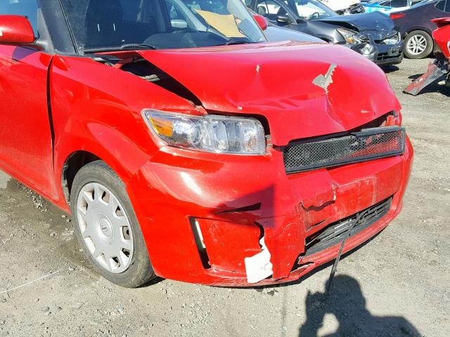JTLKE50E791096501 - 2009 TOYOTA SCION XB RED photo 9