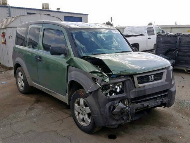 5J6YH18664L012081 - 2004 HONDA ELEMENT EX GREEN photo 1