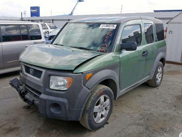 5J6YH18664L012081 - 2004 HONDA ELEMENT EX GREEN photo 2