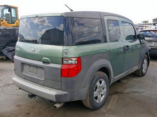 5J6YH18664L012081 - 2004 HONDA ELEMENT EX GREEN photo 4