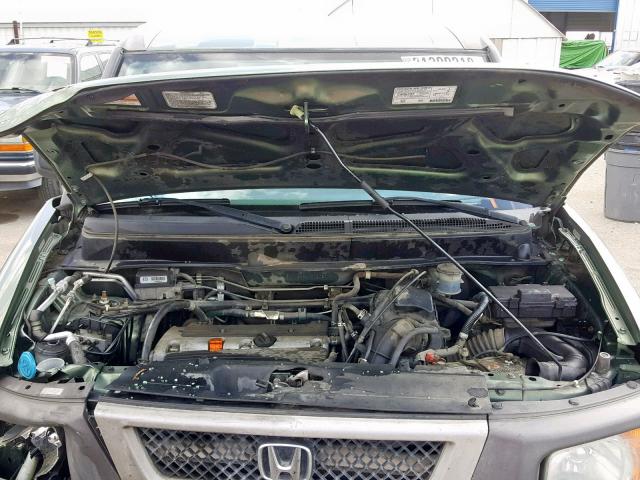 5J6YH18664L012081 - 2004 HONDA ELEMENT EX GREEN photo 7