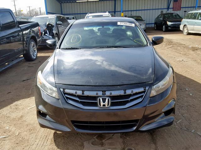 1HGCS1B84CA000986 - 2012 HONDA ACCORD EXL BLACK photo 9