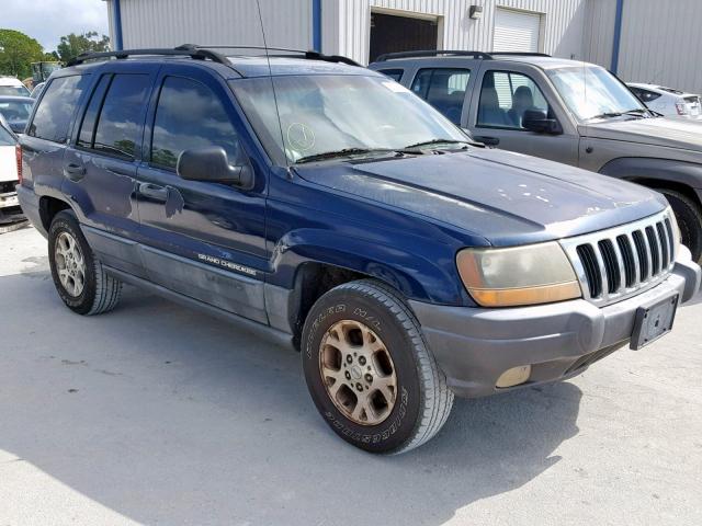 1J4GX48N81C570050 - 2001 JEEP GRAND CHER BLUE photo 1