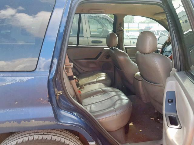 1J4GX48N81C570050 - 2001 JEEP GRAND CHER BLUE photo 6