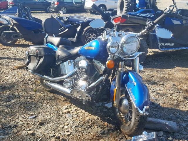 1HD1BWV11HB046261 - 2017 HARLEY-DAVIDSON FLSTC HERI BLUE photo 1