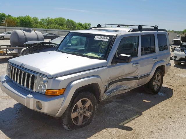 1J8HH48P47C505867 - 2007 JEEP COMMANDER SILVER photo 2