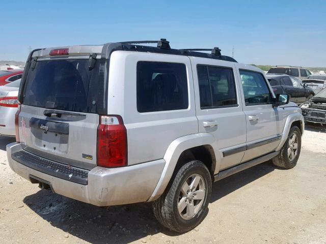 1J8HH48P47C505867 - 2007 JEEP COMMANDER SILVER photo 4