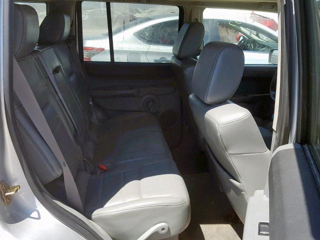 1J8HH48P47C505867 - 2007 JEEP COMMANDER SILVER photo 6
