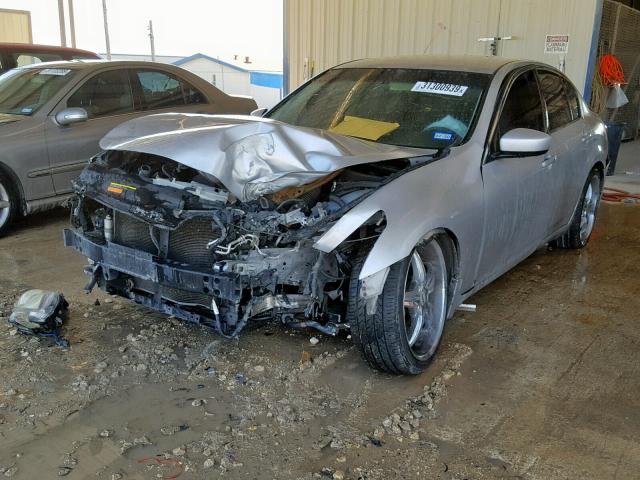 JN1CV6AP7AM403984 - 2010 INFINITI G37 BASE SILVER photo 2