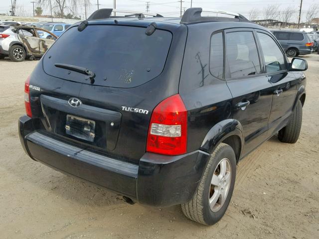 KM8JM12B55U118280 - 2005 HYUNDAI TUCSON GL BLACK photo 4