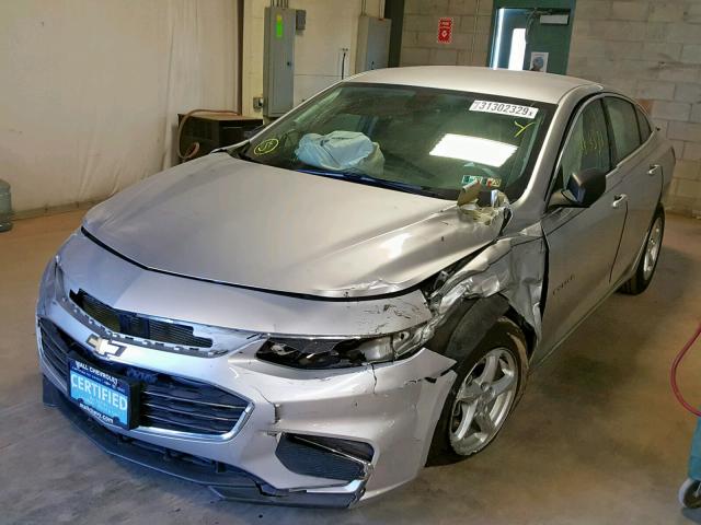 1G1ZB5ST3GF280597 - 2016 CHEVROLET MALIBU LS SILVER photo 2