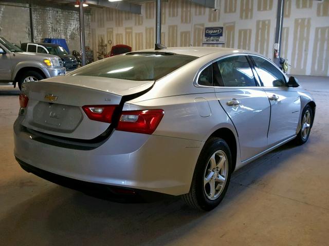 1G1ZB5ST3GF280597 - 2016 CHEVROLET MALIBU LS SILVER photo 4