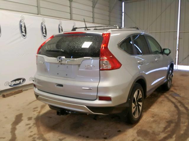 5J6RM4H97FL122152 - 2015 HONDA CR-V TOURI SILVER photo 4