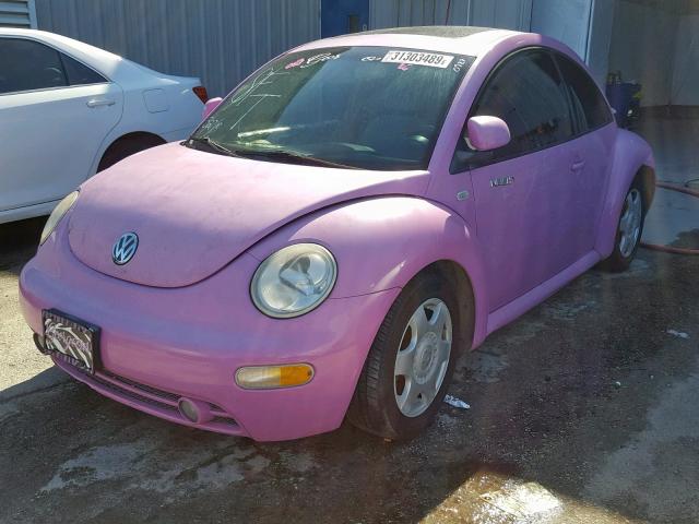 3VWCC21C9YM410987 - 2000 VOLKSWAGEN NEW BEETLE ვარდისფერი ფოტო 2