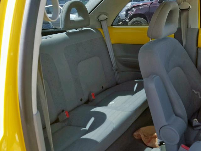 3VWCB21C52M432270 - 2002 VOLKSWAGEN NEW BEETLE Gelb Foto 6