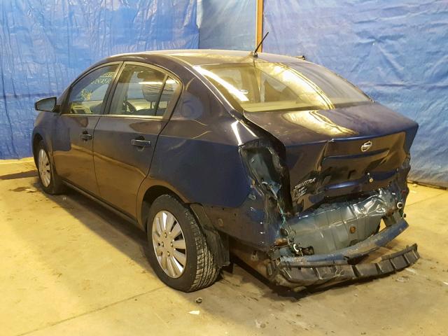 3N1AB61E88L739694 - 2008 NISSAN SENTRA 2.0 BLUE photo 3