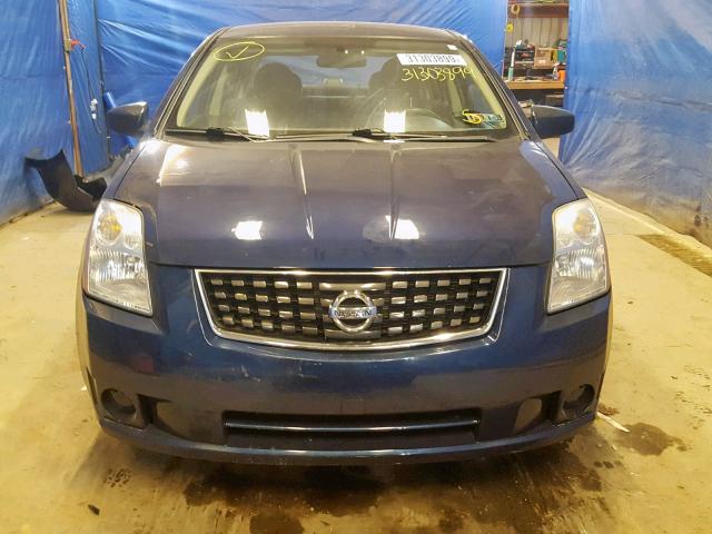 3N1AB61E88L739694 - 2008 NISSAN SENTRA 2.0 BLUE photo 9