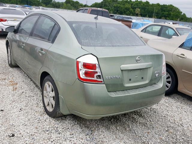 3N1AB61E97L617750 - 2007 NISSAN SENTRA 2.0 GREEN photo 3