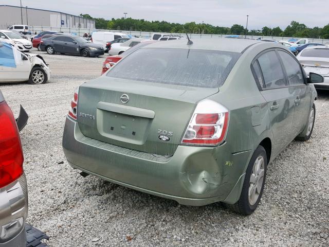 3N1AB61E97L617750 - 2007 NISSAN SENTRA 2.0 GREEN photo 4