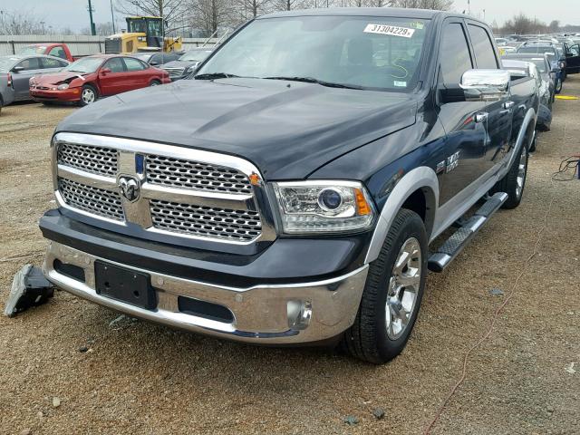 1C6RR7VT9GS117185 - 2016 RAM 1500 LARAM BLACK photo 2