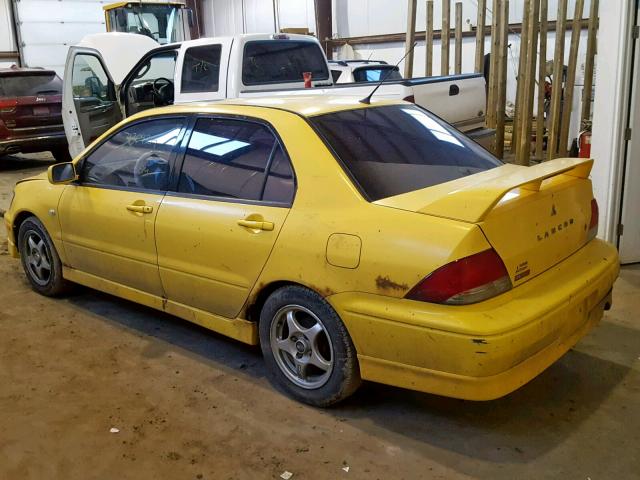 JA3AJ86E73U609987 - 2003 MITSUBISHI LANCER OZ YELLOW photo 3