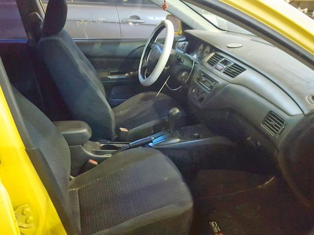 JA3AJ86E73U609987 - 2003 MITSUBISHI LANCER OZ YELLOW photo 5