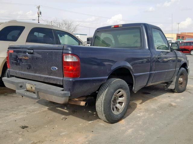 1FTYR10CX1TA20801 - 2001 FORD RANGER BLUE photo 4