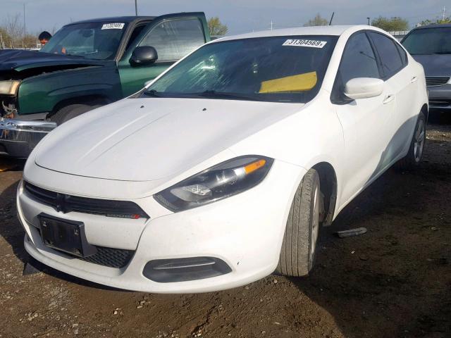 1C3CDFBH5FD201454 - 2015 DODGE DART SXT WHITE photo 2