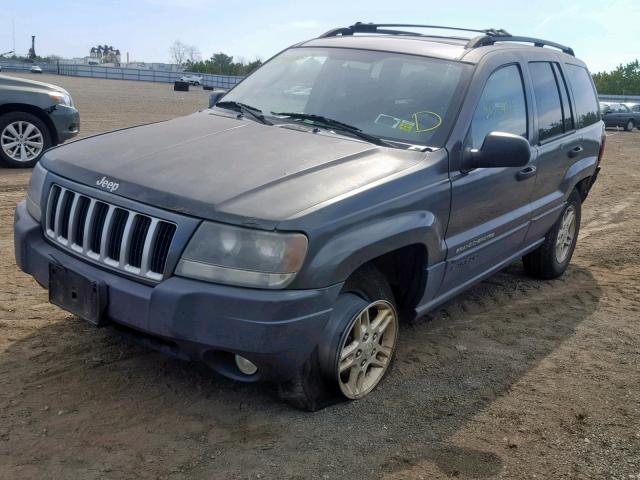 1J4GW48S14C246709 - 2004 JEEP GRAND CHER GRAY photo 2