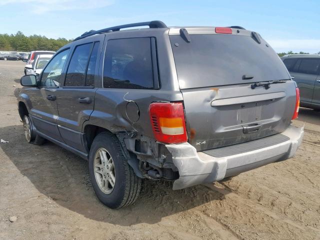 1J4GW48S14C246709 - 2004 JEEP GRAND CHER GRAY photo 3