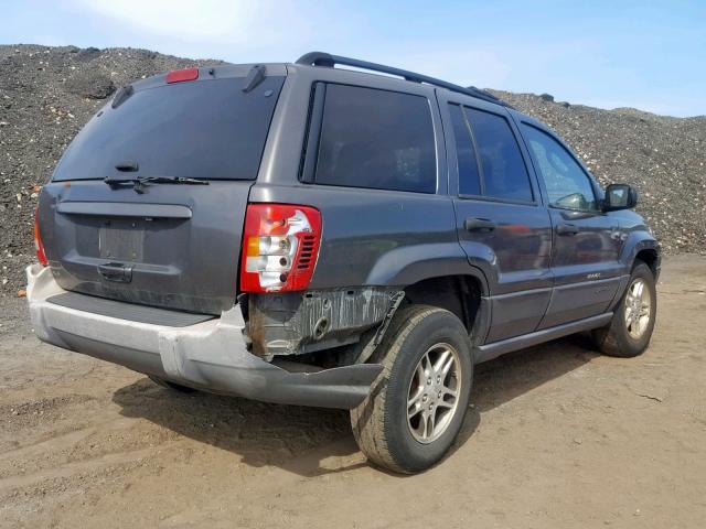 1J4GW48S14C246709 - 2004 JEEP GRAND CHER GRAY photo 4