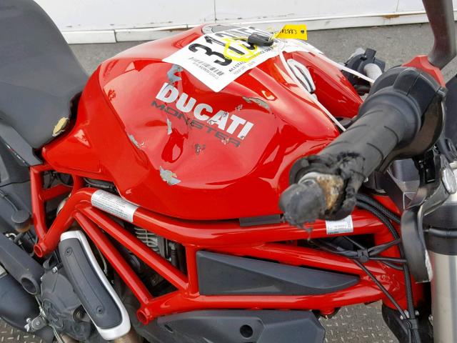 ZDMMADBM1HB002883 - 2017 DUCATI MONSTER 79 RED photo 9