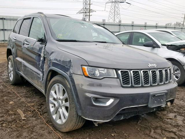 1C4RJFBG7HC754265 - 2017 JEEP GRAND CHER GRAY photo 1