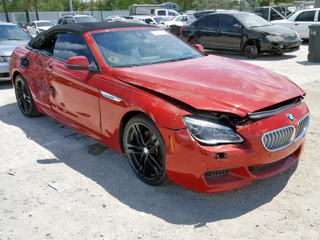 WBA6F5C57GD996538 - 2016 BMW 650 I RED photo 1