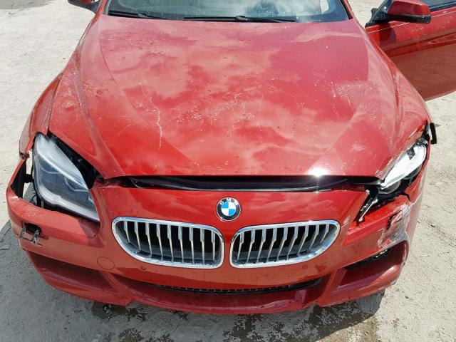 WBA6F5C57GD996538 - 2016 BMW 650 I RED photo 7