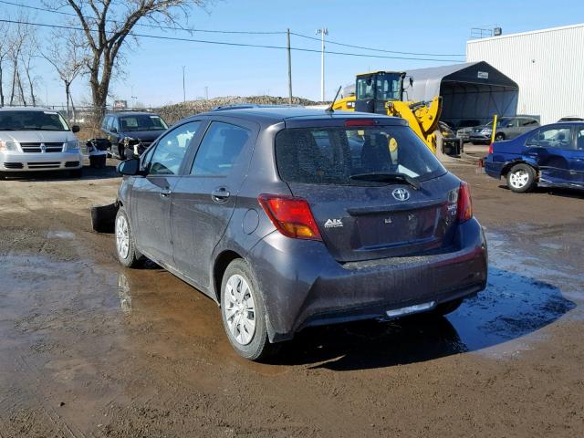 VNKKTUD37GA070750 - 2016 TOYOTA YARIS L GRAY photo 3