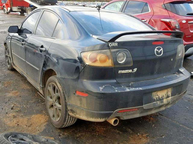 JM1BK123351221545 - 2005 MAZDA 3 S BLACK photo 3