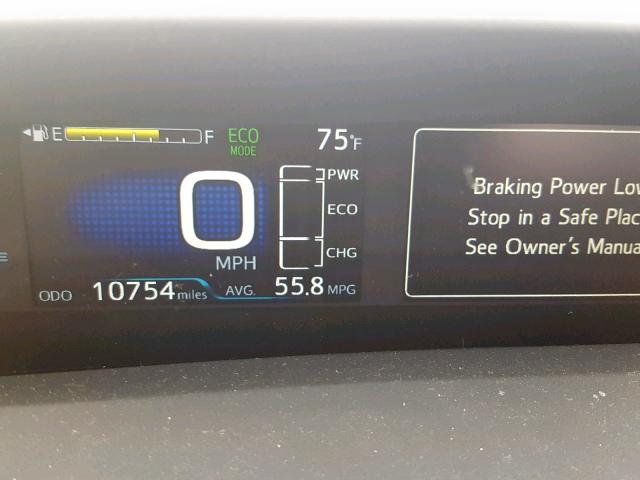 JTDKARFP9J3076203 - 2018 TOYOTA PRIUS PRIM 灰色 照片 8