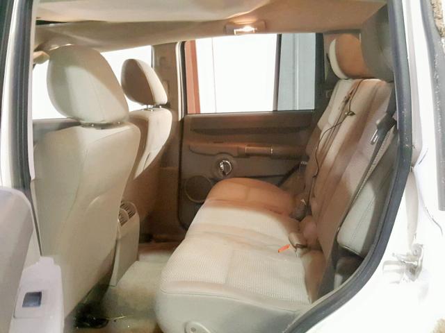 1J4RH4GK5AC122572 - 2010 JEEP COMMANDER WHITE photo 6