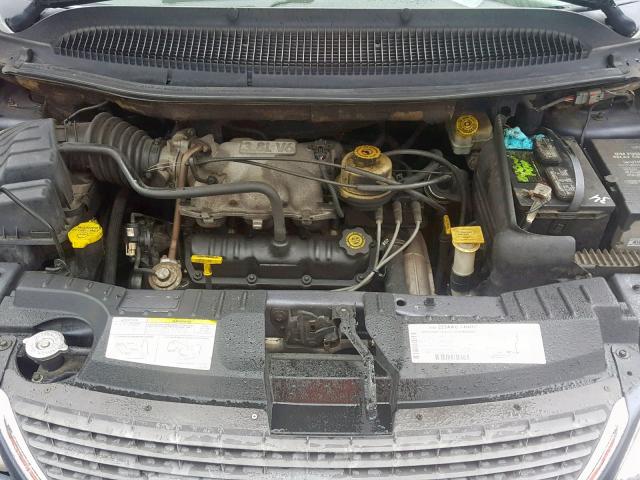 2C8GP64L61R239818 - 2001 CHRYSLER TOWN & COU TEAL photo 7