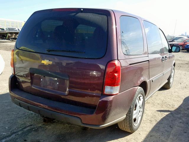1GNDV23188D118926 - 2008 CHEVROLET UPLANDER L Tünd qırmızı foto 4