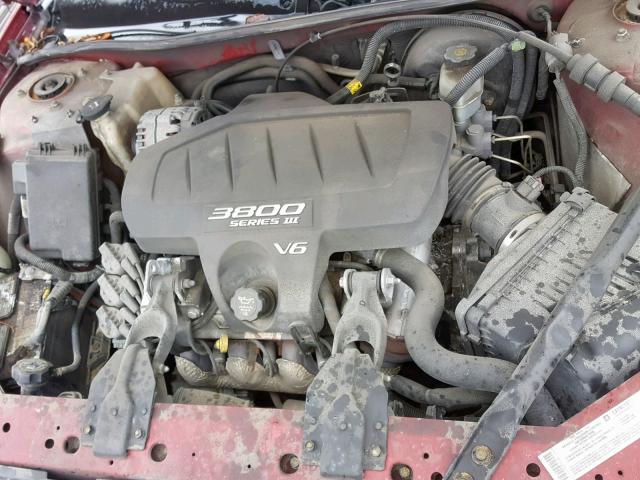 2G2WP522541207421 - 2004 PONTIAC GRAND PRIX BURGUNDY photo 7