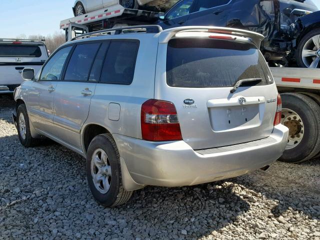 JTEGD21A470165920 - 2007 TOYOTA HIGHLANDER SILVER photo 3