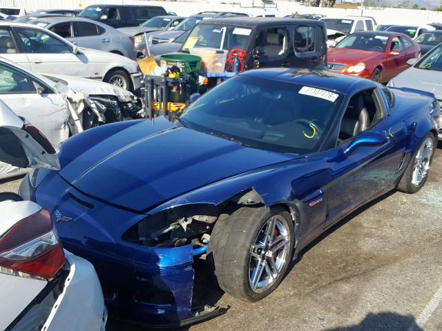 1G1YY26E275100648 - 2007 CHEVROLET CORVETTE Z BLUE photo 2