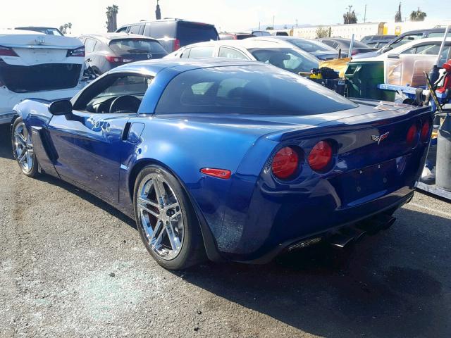 1G1YY26E275100648 - 2007 CHEVROLET CORVETTE Z BLUE photo 3