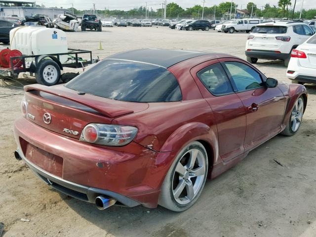 JM1FE173740114195 - 2004 MAZDA RX8 RED photo 4