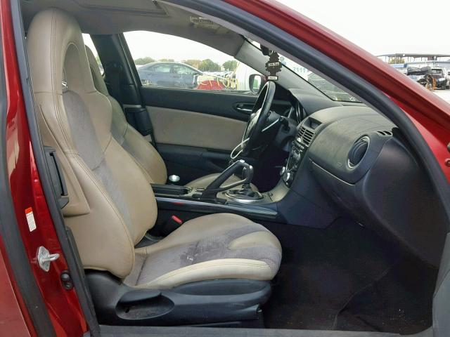 JM1FE173740114195 - 2004 MAZDA RX8 RED photo 5